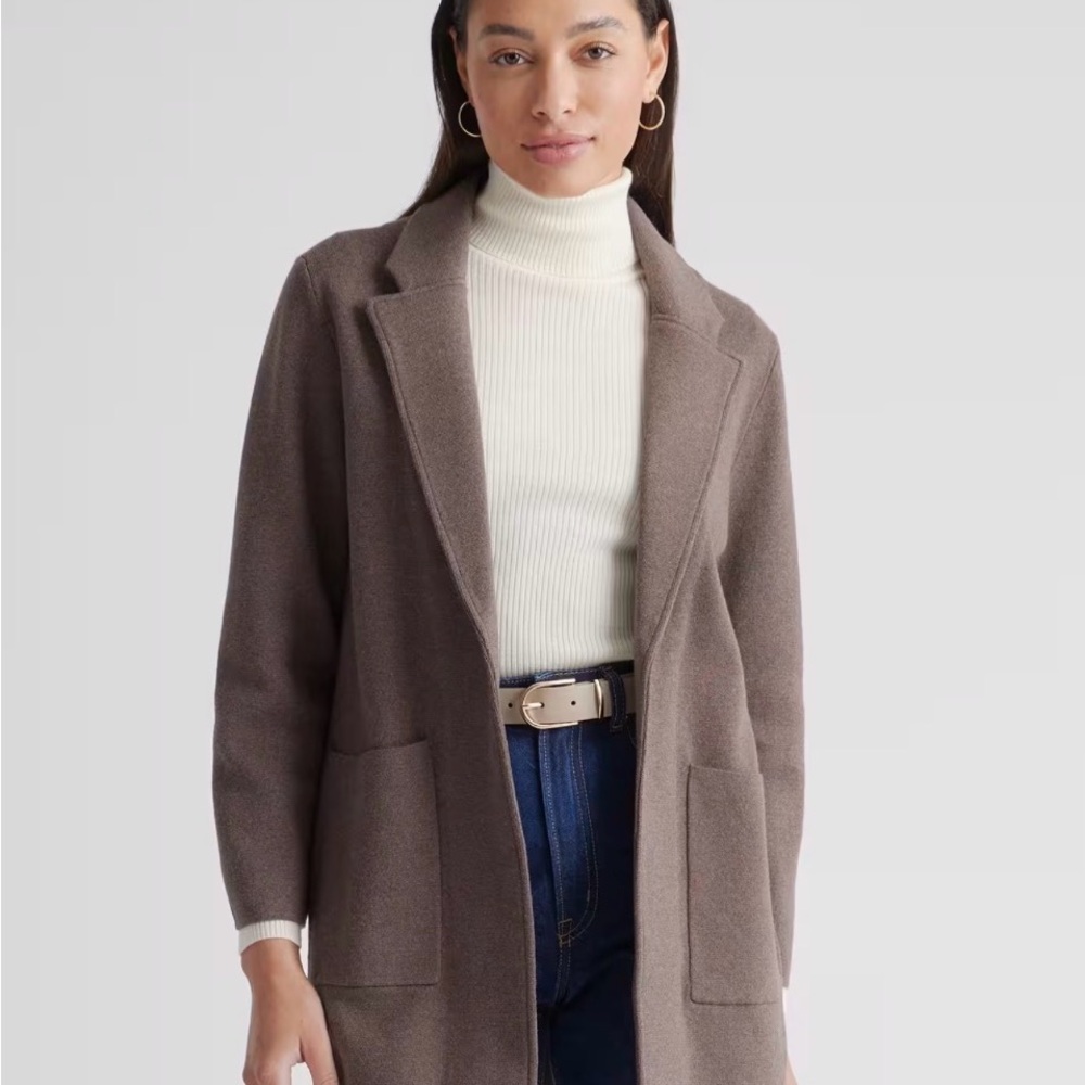 Quince 100% Cotton Knit Blazer